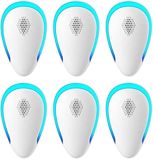 Ultrasonic Pest Repeller 6 Packs, 2022 Newest Electronic Pest Repellent Indoor Plug in Bug Repellent for Pest Control Mosquito, Spider, Mice, Ant, Insects, Roaches, Rodent