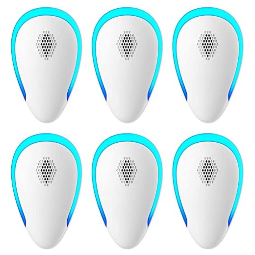 Ultrasonic Pest Repeller, 6 Pack Pest Repellent Ultrasonic Plug in, Insect Repellent Indoor Electronic Bug Repellent Plug in for Mosquitos, Ants, Roaches, Bug, Mouse