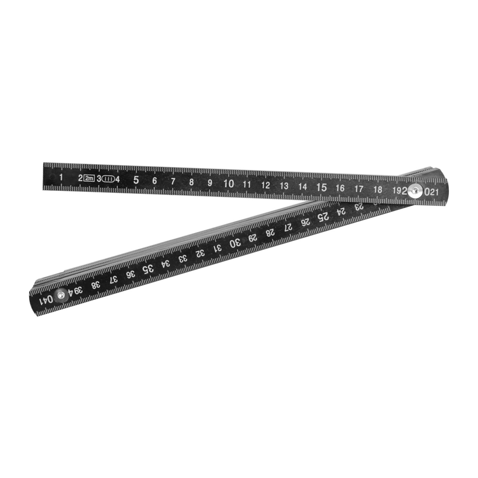 Tsophreniq Multicolor 2M Black Folding Ruler Sturdy Measuring Tool Featuring Metal Rivets For Long Time Use And Clear Measurements Folding Measuring Ruler