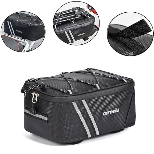 Zefeng Gepäckträgertasche für Fahrrad, Gepäckträger, Fahrradtasche, Gepäcktasche,...