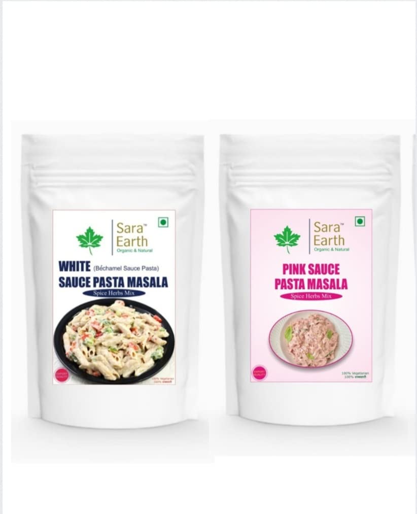 Sara Earth White & Pink sauce Pasta Masala Premix | Super-Sever
