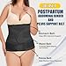ChongErfei 3 in 1 Postpartum Belly Wrap - Recovery Belly/Waist/Pelvis Belt Black Postpartum Belly Band,Black L