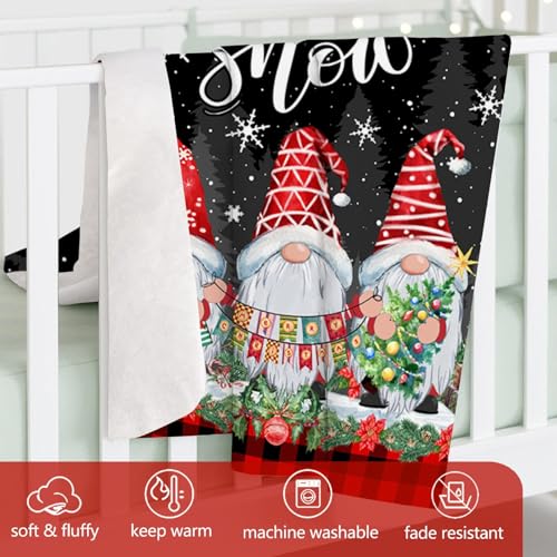Couverture de Noël avec gnome idée cadeau pour les fêtes - 5