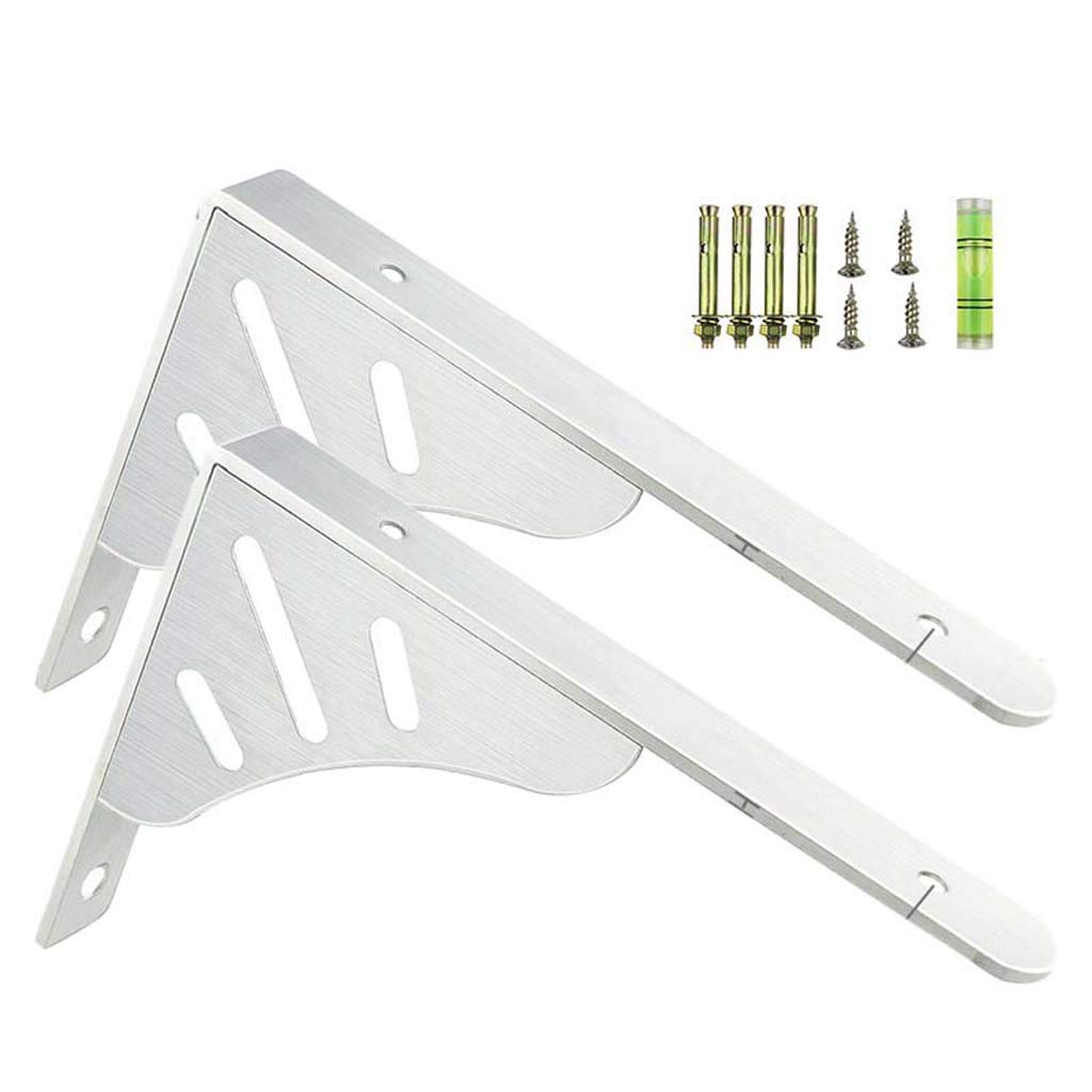 Support en acier inoxydable décoratif et robuste pour étagère d'angle