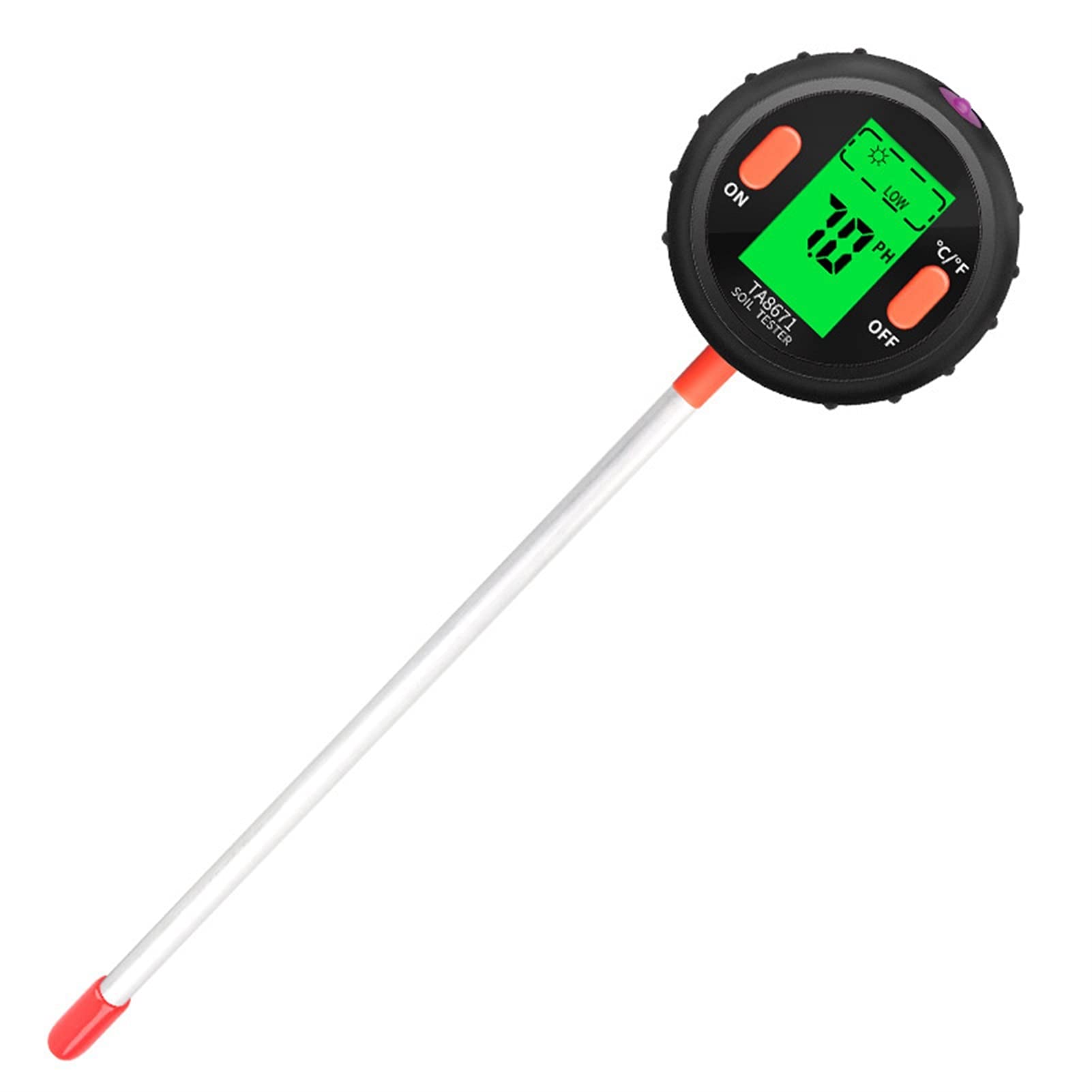 Moisture Meter, Soil Tester PH Hygrometer Potted Flowerpot Measuring Flower Value Test Pen Household(TA8672)