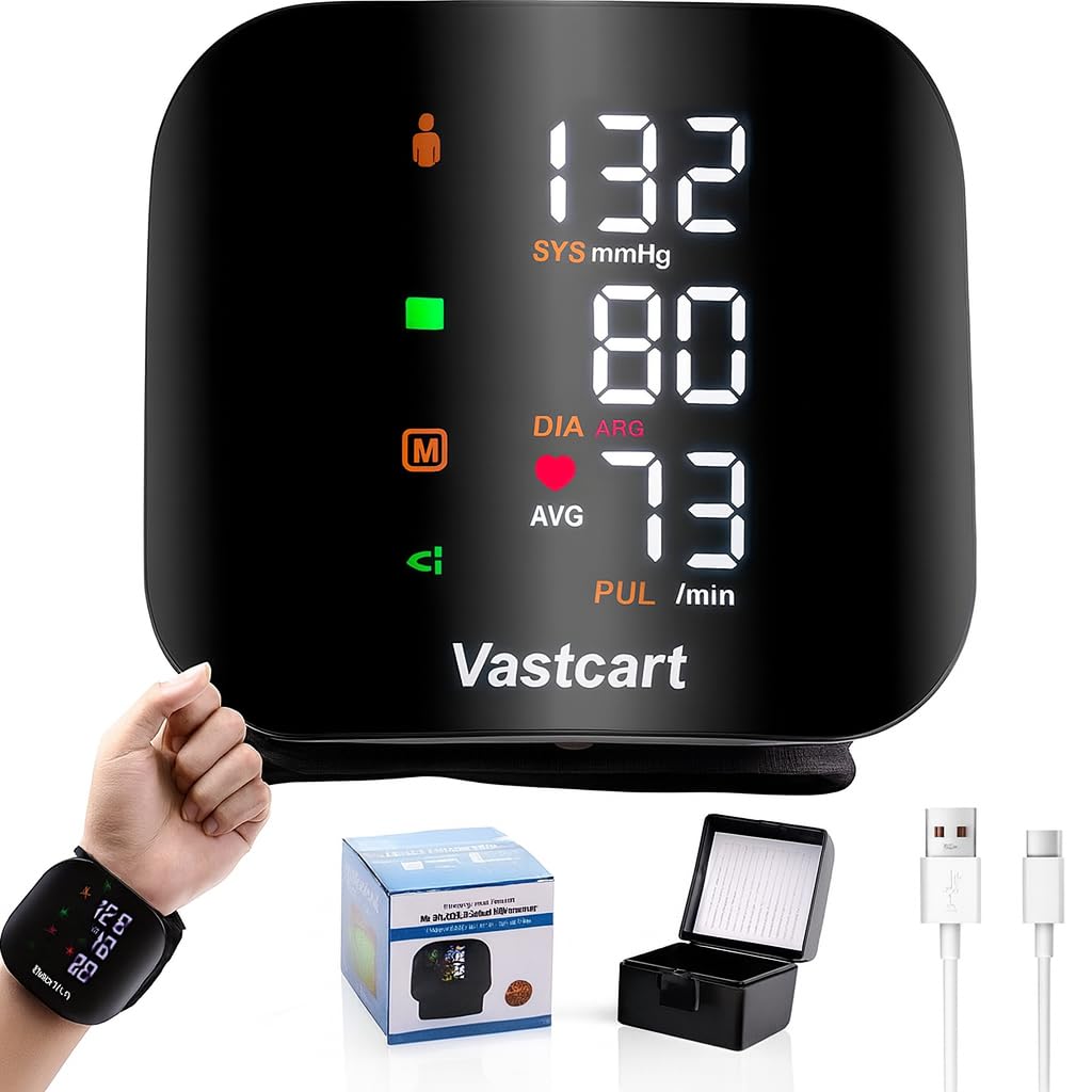 Automatic Wrist Blood Pressure Monitor with LCD Display, Rechargeable, Adjustable Cuff, Voice Broadcast & Storage Case – BP Machine for Home Use-image-31