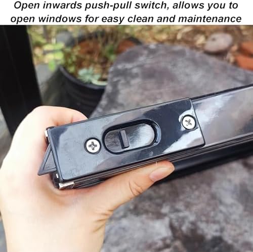 Up & Down Aluminum Vertical Sliding Window - Ventilation Replacement for Restaurants, Mobile Homes, Basements & Sheds - Durable Gray Frame for Improved Airflow