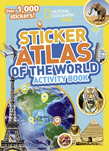 National Geographic Kids World Atlas Sticker Activity Book: Over 200 Stickers and 8 Large Maps!