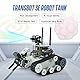 Yahboom Raspberry Pi5 4GB AI Manipulator Kit DIY Programming Artificial Intelligence Robot Kit Tracked Chassis Autopilot OpenCV|MediaPipe (Transbot SE with Pi5 4G)