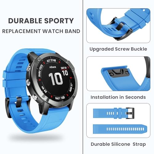 Bracelet montre Fenix 8X et 7X Pro en silicone SCRUBY 26mm