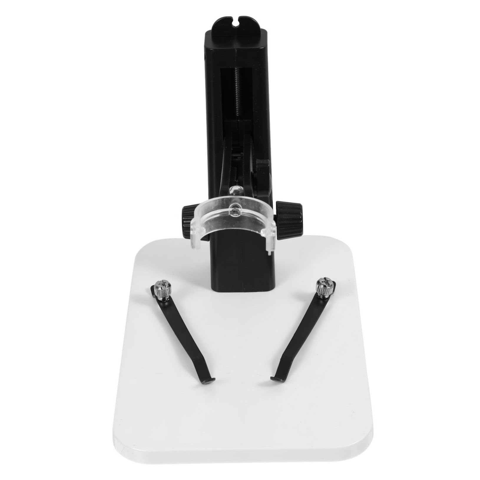 OSALADI Stable and Shockproof Microscope Stand Digital Magnifier White Base Easy to Install for Digital Microscope Holder