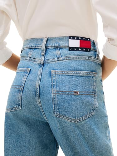 Tommy Jeans Damen Jeans Hose Mom Jean High Waist, Blau (Denim Light), 28W/34L – Ansicht 3