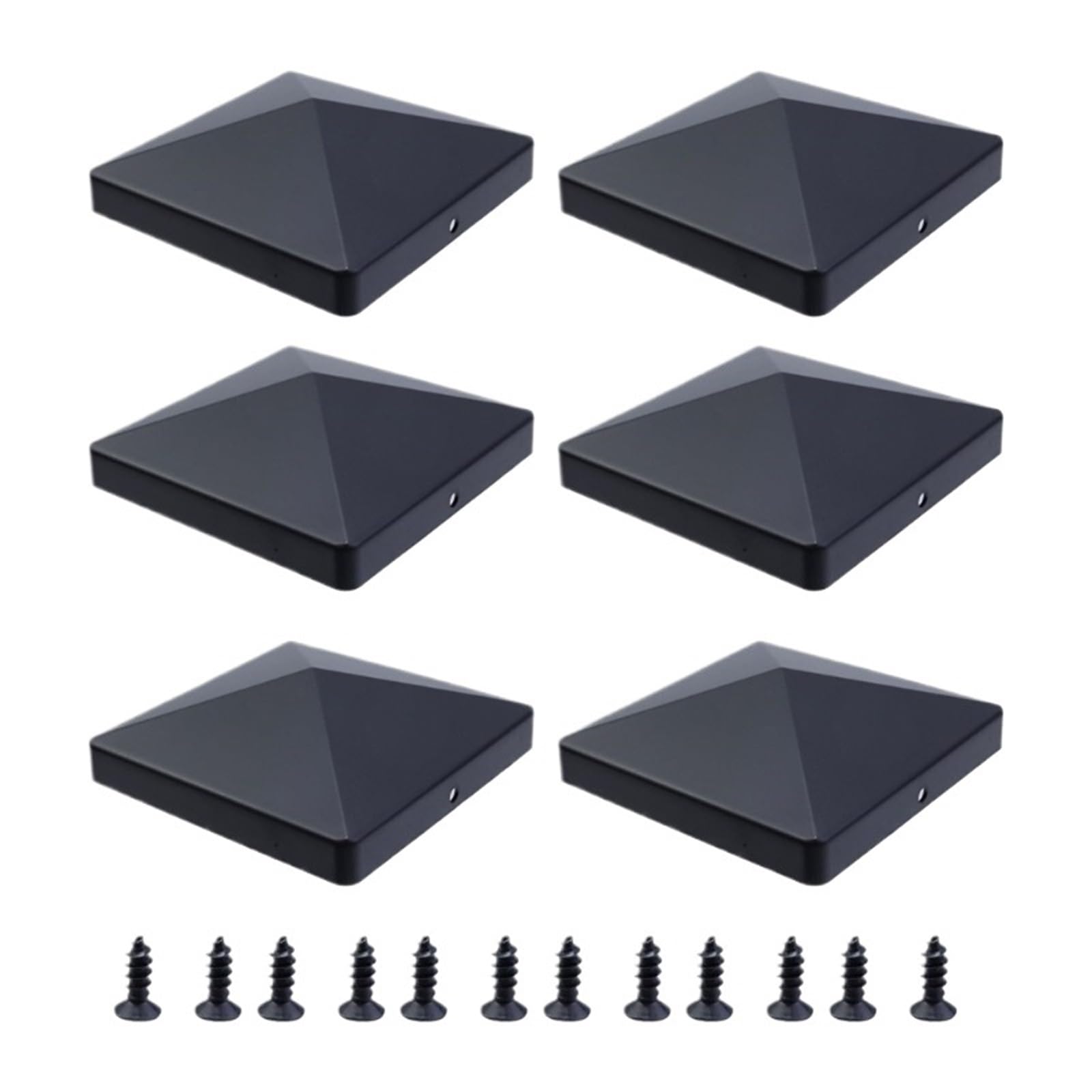 Irgvjifr Color 01 Fence Posat Cap Universals Plastic Deck Post Caps Waterproof Black Fence Pillars Protectors For Protecting For Courtyard