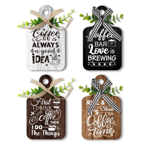 PH PandaHall 4pz Cartello per Caffè Cartello per Bar in Legno per Stazione Del Caffè Cartello Rustico In Legno per Arte Murale Accessori per La Cucina Domestica 15x9cm PH PandaHall 4pz Cartello per Caffè Cartello per Bar in Legno per Stazione Del Caffè Cartello Rustico In Legno per Arte Murale Accessori per La Cucina Domestica 15x9cm