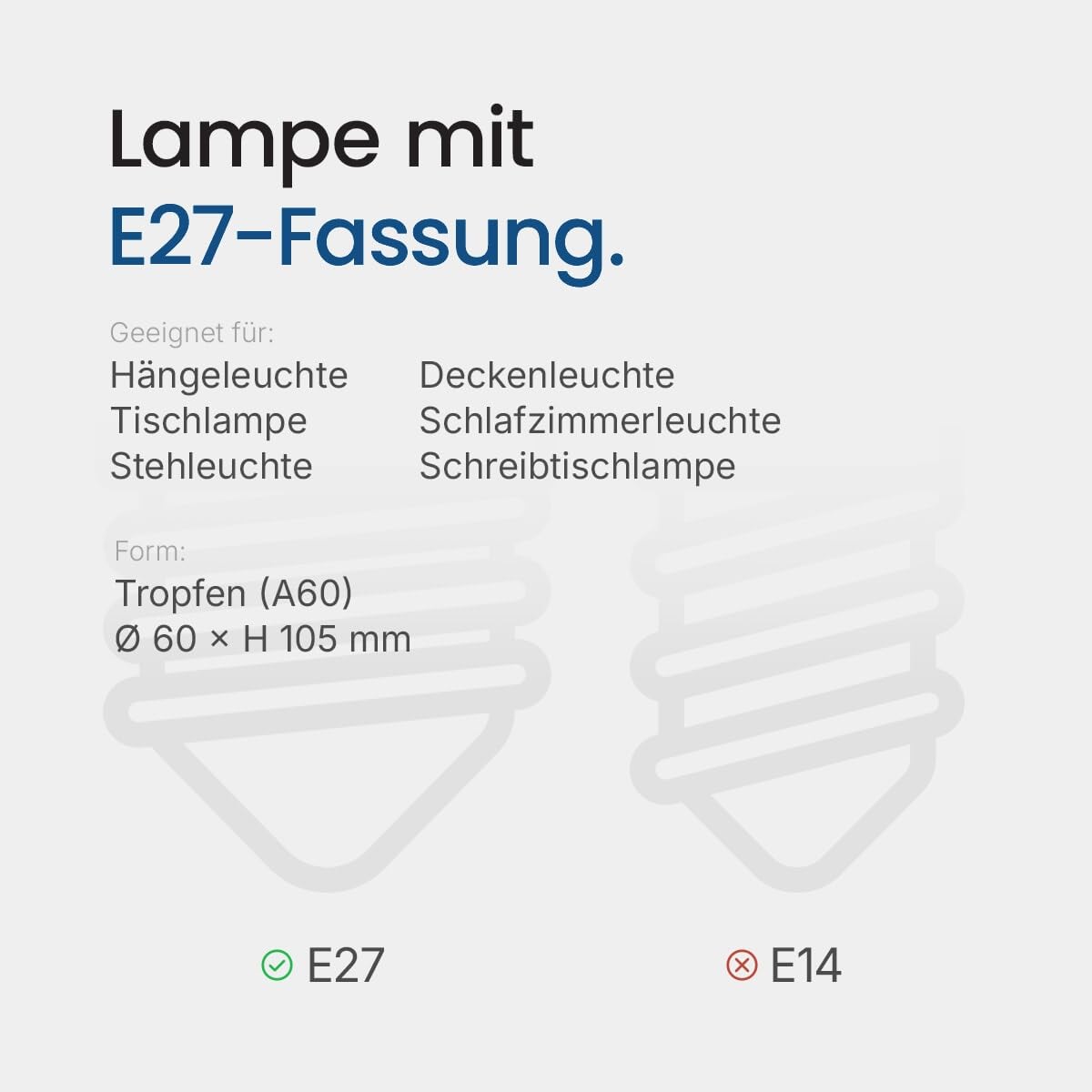 BEMKO Premium E27 LED-Lampe A60 12W 1600lm 2700K warmweiß 10 Stück