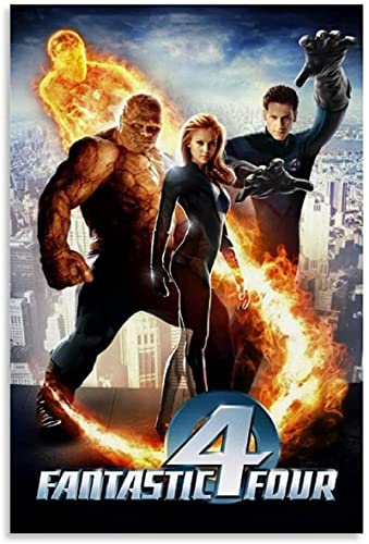 ARONYA Art mural sur toile 40x60cm Sans cadre Fantastic Four Poster Wall Art Canvas Peintures d'intérieur Imprimer des images