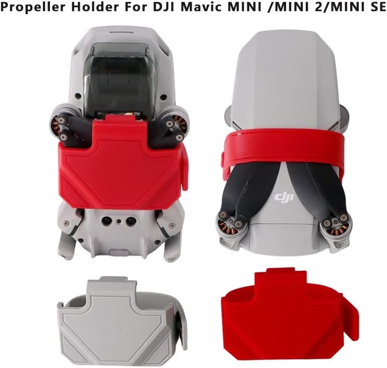 Miniatura 7 de Tren de aterrizaje para DJI Mavic Mini 2Mini SE Drone Propeller Guard Holder Sunhood Sticker Film Motor Cover Drone Accesorios (Color Auburn)
