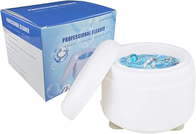 Professional Jewelry Cleaner with for Rings Watches Coins Tools Earrings Necklaces Portable Jewelry Cleaner Machine