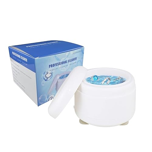 Limpiador de joyas profesional con para anillos, relojes, monedas, herramientas, aretes, collares, máquina limpiadora de joyas portátil