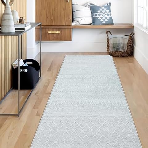 Aoyaomi Boho Geometric 2x6 Area Rug Cover