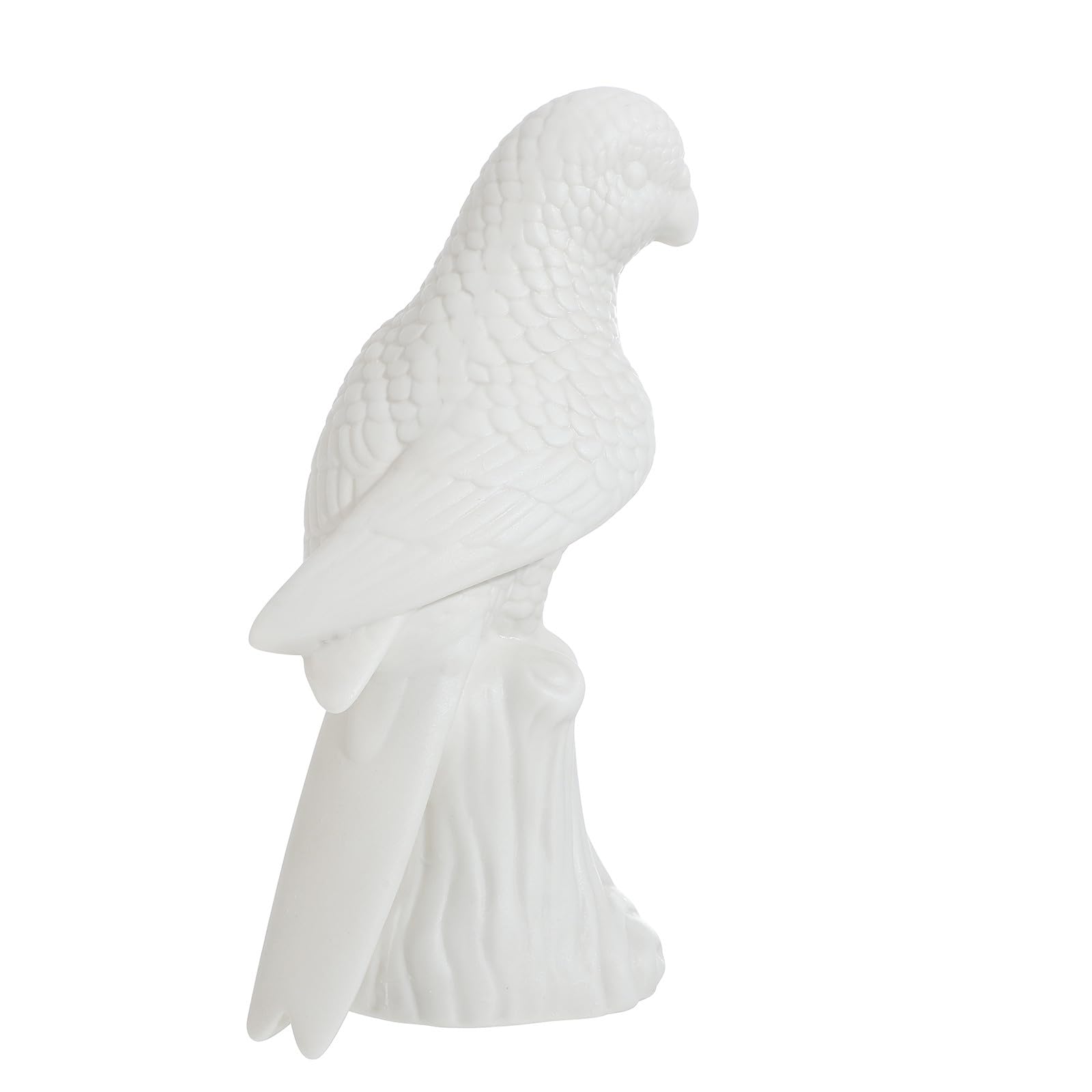 Décoration d'intérieur oiseau blanc en céramique pour salon et étagère