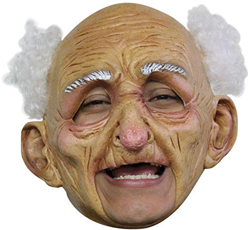 Alinco Costumes Halloween Creepy Oldman Deluxe Chinless Latex Mask