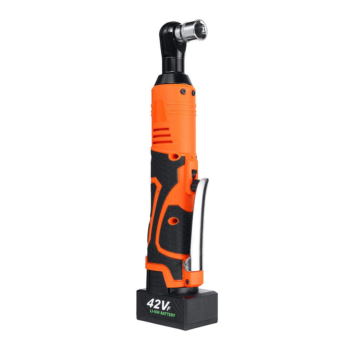 3/8 Elektrische Sleutel Draadloze Ratel Oplaadbare Steigers 42V 90N.m Haakse Wrench Tool Met 1/2 Batterijlader kopen vanaf een prijs van 46