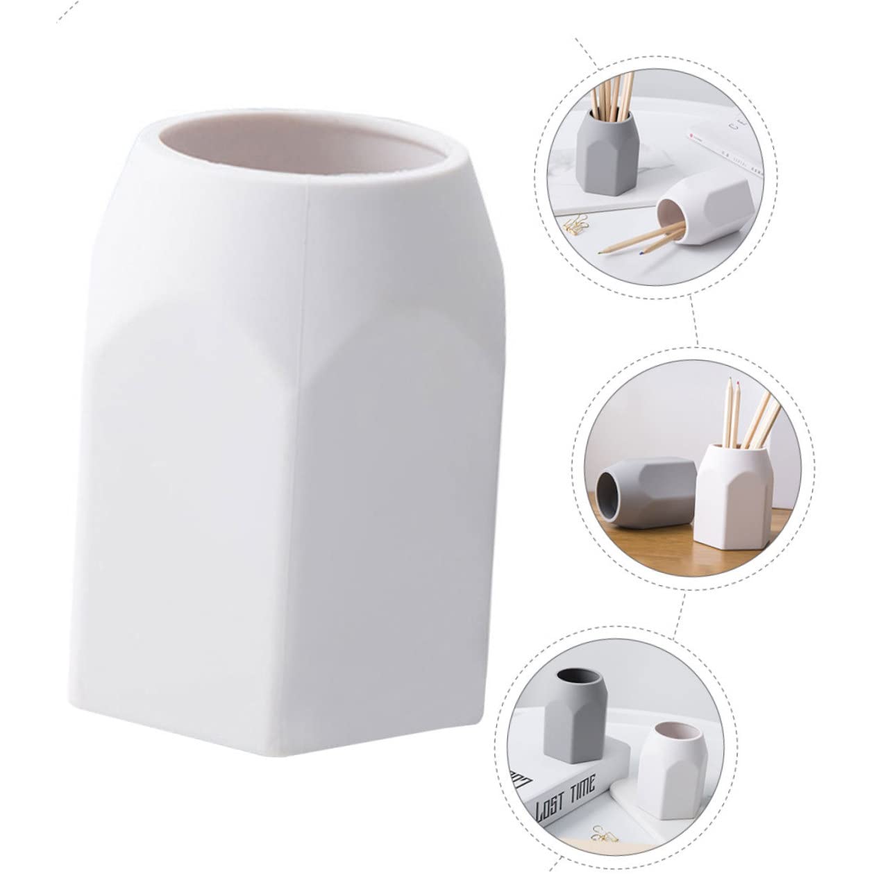 Tofficu 4pezzi Portapenne Silicone Per Organizer Scrivania Per e Cancelleria Per Design e Capacità Spaziosa Per Mantenere Ordinato Desktop