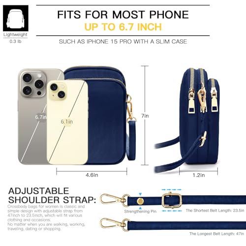 Image of YINHEXI Small Crossbody Bags for Women, Mini Cell Phone Wallet Purse, Shoulder Bag for Women and Men