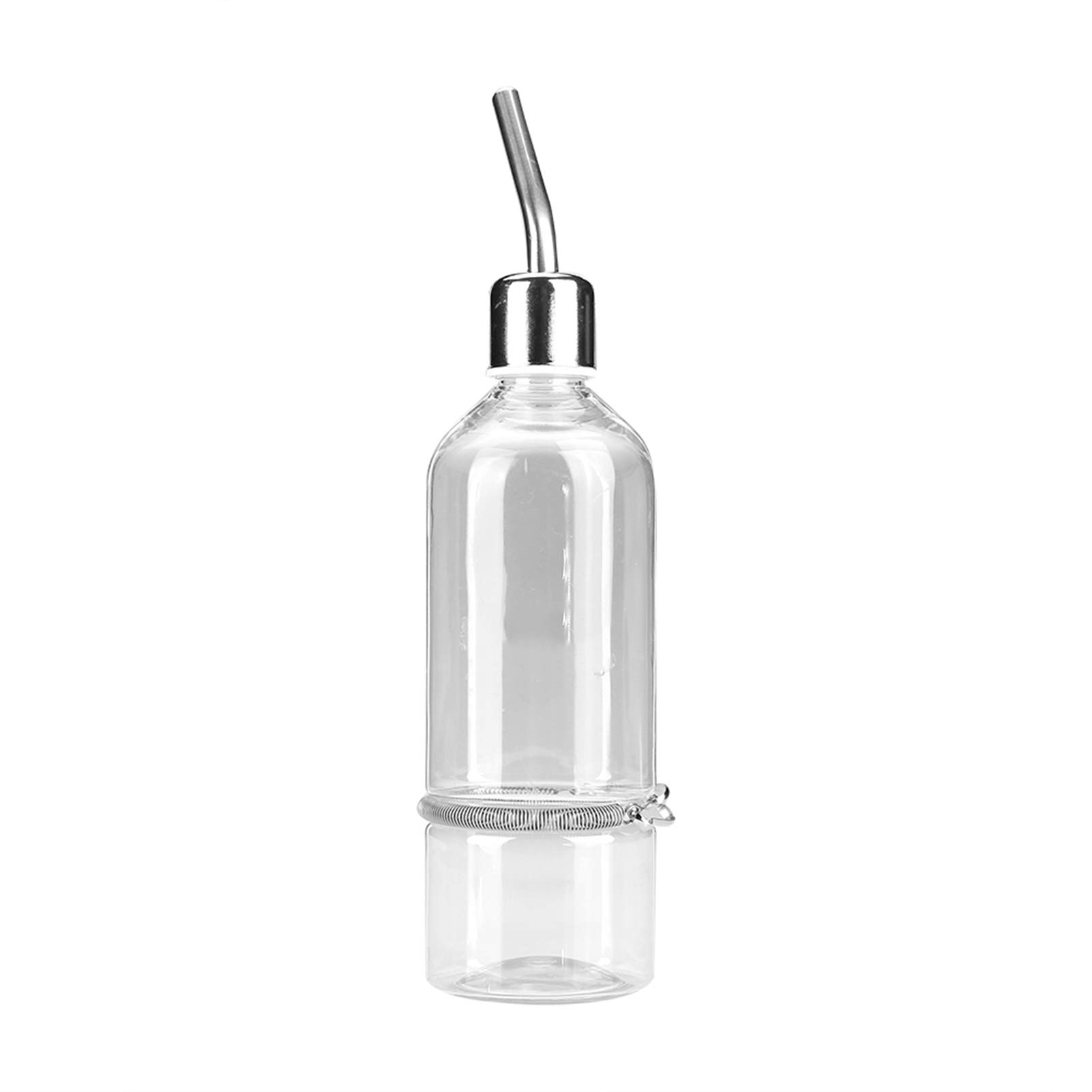 CHICIRIS Alimentador de Jaula para pájaros Alimentador de Conejo, alimentador de Agua de Jaula de Loro Bebedero de Jaula de pájaros Alimentador de Mascotas Transparente, para Chinchilla(Large)