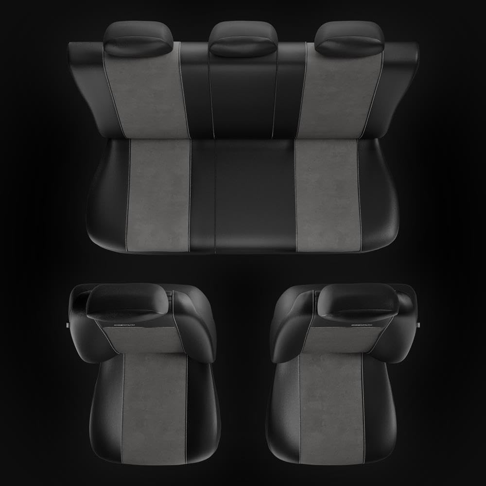 Mossa Coprisedili compatibili con Volkswagen Amarok I, II (2010- ) - fodere sedili auto - set coprisedili auto universali - UNE-4