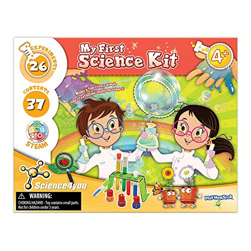 Science4you - My First Science Kit - 26 Experiments to Introduce Children to Science - Fun, Education Activity for Kids Ages 4+