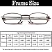 TourKing Gafas de Lectura Plegables de Metal Compactas con Patillas Telescópicas, Gafas...