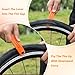 HaiFafafaing Bicycle Tire Levers - Bike Tire Levers with Stainless Steel Spoons and Valve Core Wrench - Bike Tires Repair Kit for Road and Mountain Bikes