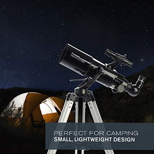 Celestron - Powerseeker 80Azs Telescope - Manual Alt-Azimuth Telescope For Beginners - Compact And Portable - Bonus Astronomy Software Package - 80Mm Aperture #TOP5