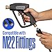 Westinghouse Short Pressure Washer Gun - 3600 Max PSI, M22 Connector - for Gas and Electric Pressure Washers