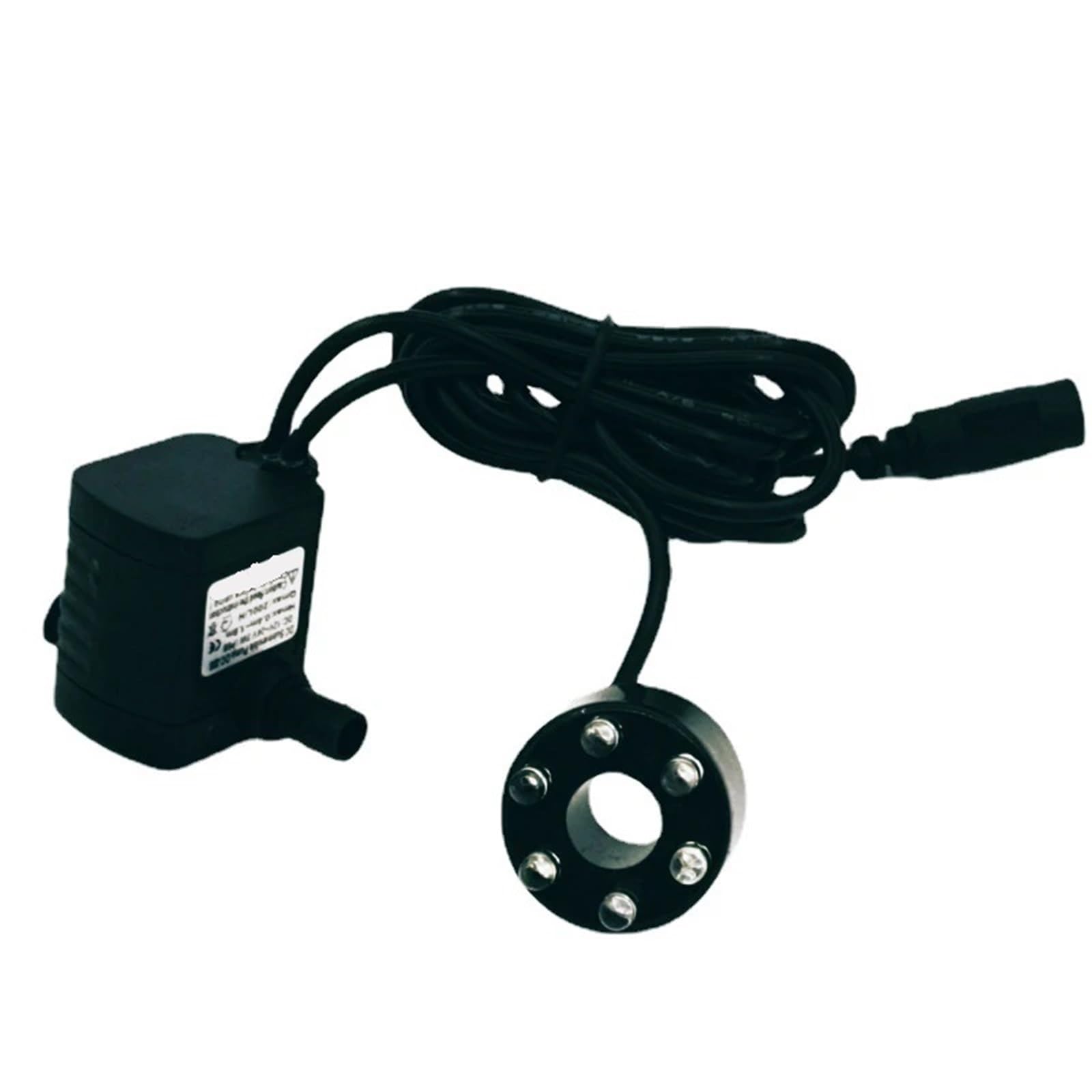 DC 12V 24V Tensione 3W Sei Colori Sogno Luci Lampeggianti Ciclo Acqua Brushless DC Pompa sommergibile Rockery Fontana Acquario Pompa (adattatore di alimentazione 24V)