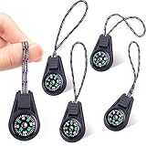 Mini Compass for Kids Compass Keychain，Button Compass Bulk kit，Paracord Hiking Survival Small Comp