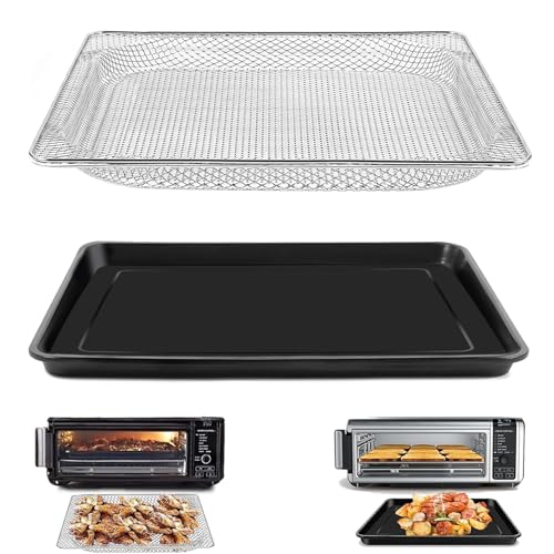 Image of Air Fryer Replacement Tray for Ninja Foodi SP101 Digital Countertop Oven, Air Fryer Plate Crisper Plate Rack Accessories Replacement Parts Tray for Ninja Foodi SP100 SP1001C