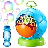Geekper 06 Bubble Machine Automatic Blower Durable Maker with 1 Bottles of Solution Refill Over 500 Colorful Per Min Use, Green
