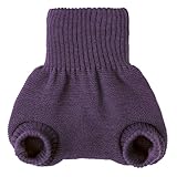 Disana 100% Organic Wool Diapers Cover/Soaker/Over Pants Made in Germany (Aubergine, 12-24 Months (86/92)