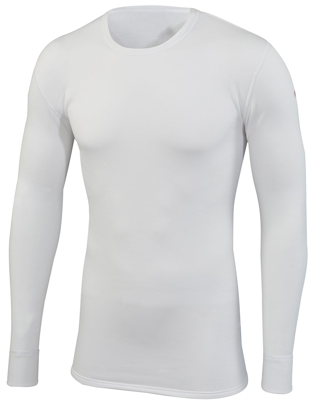 SUB ZERO Mens Factor 2 Insulating Winter Mid Layer Thermal Underwear Round Neck Long Sleeve Top (White, XLarge)