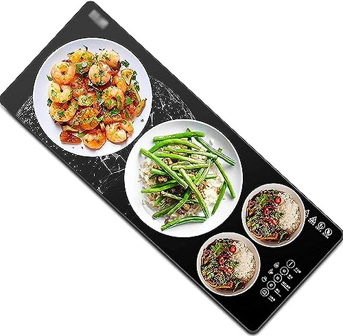 JKJZSALJ Placa Calefactora Eléctrica De 120 W con 3 Modos De Calentamiento Bandeja para Calentar Alimentos para Bufés,Fiestas,Catering,Cenas En Casa