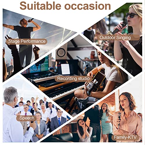 Depusheng T9 Drahtloses Mikrofon XLR Sender und XLR Empfänger Drahtloses System für dynamische und Kondensatormikrofone, Mischer, PA-System, Lautsprecher