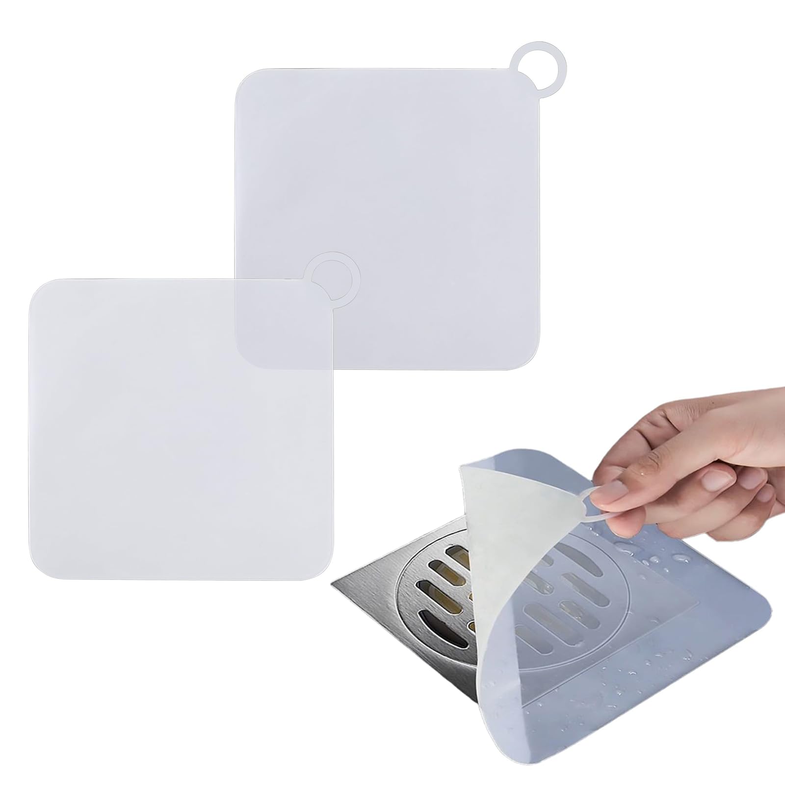 RMERVE REMERVE Tub Stopper Silicone Drain Cover,Shower Drain Cover,Anti-Odor and Anti-Cockroach Sink Cover,Used for Bathtub Drain Plug,Kitchen Drain Stopper,Floor Drain Cover,Laundry Tub