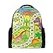 Produktbild Rucksack Funny Animal Cartoon Dinosaurier Brettspiel Rucksack Perfekt für Schulreisen Kindertagesstätte für Teen Boys Girls