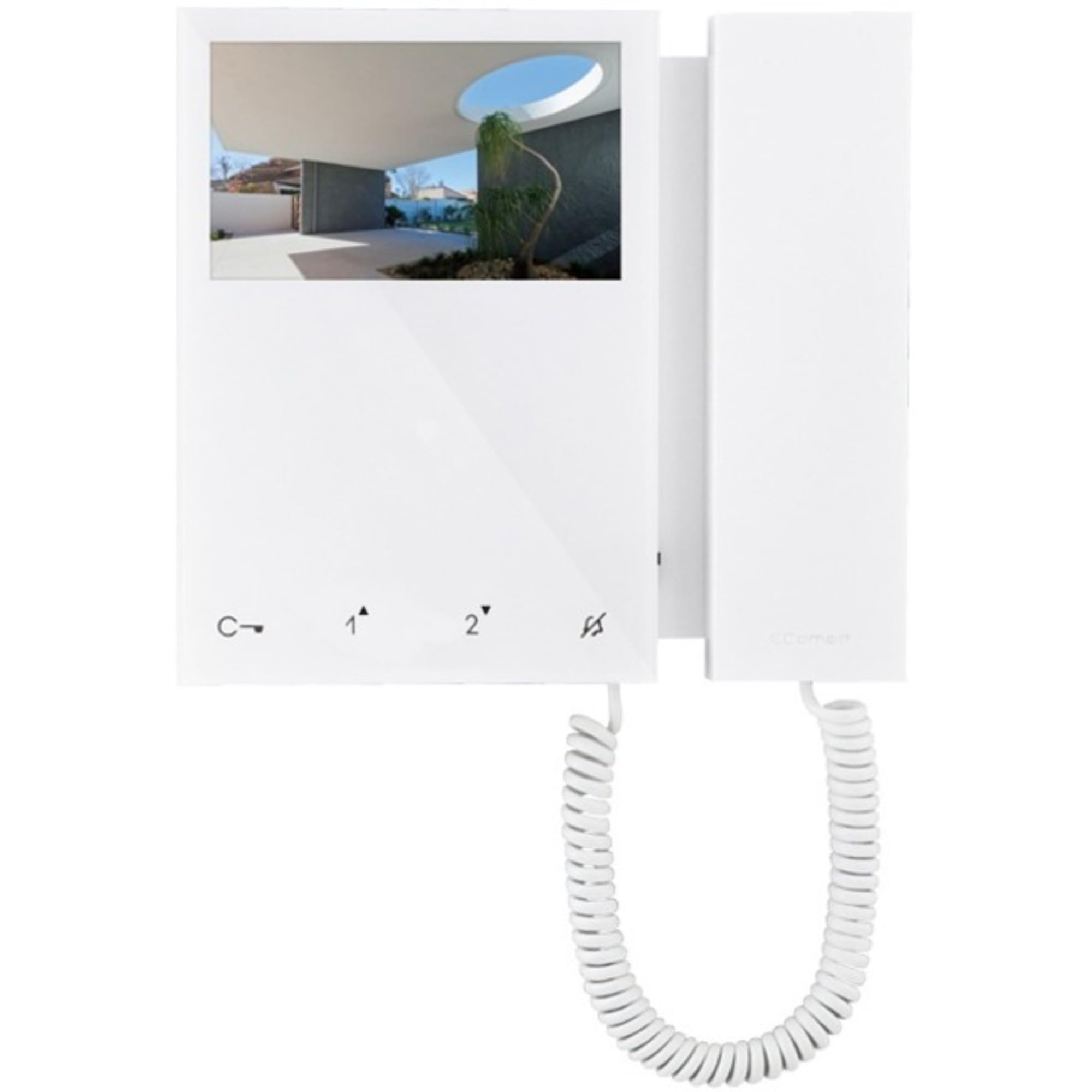 Comelit - 6702W - Comelit Mini BM White Monitor, VIP - 4.3 - ABS Plastic - Door Entry, Intercom System
