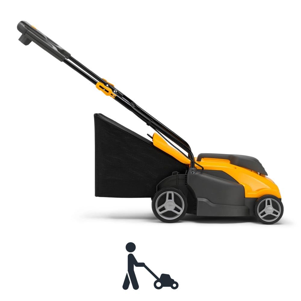 STIGA Cortacésped eléctrico Combi 336c, Ancho de Corte 34 cm, 1400 W, Bolsa colectora de 35 litros
