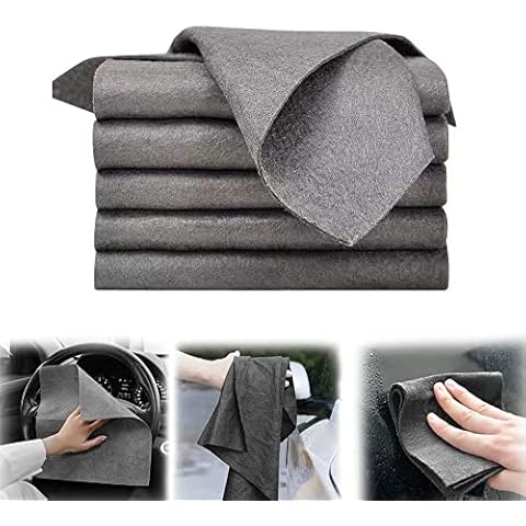 DHliIQQ 5PCS Thickened Magic Cleaning Cloth, Streak Free Reusable Microfiber Cleaning Rag for Windows, Glass, Car Cover