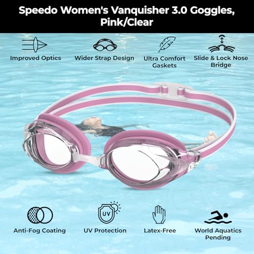 Image of Speedo Women's Swim Goggles Mirrored Vanquisher 2.0